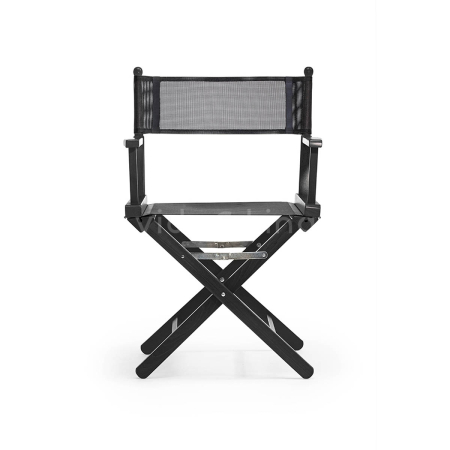 Low Director Chair Black Plastic