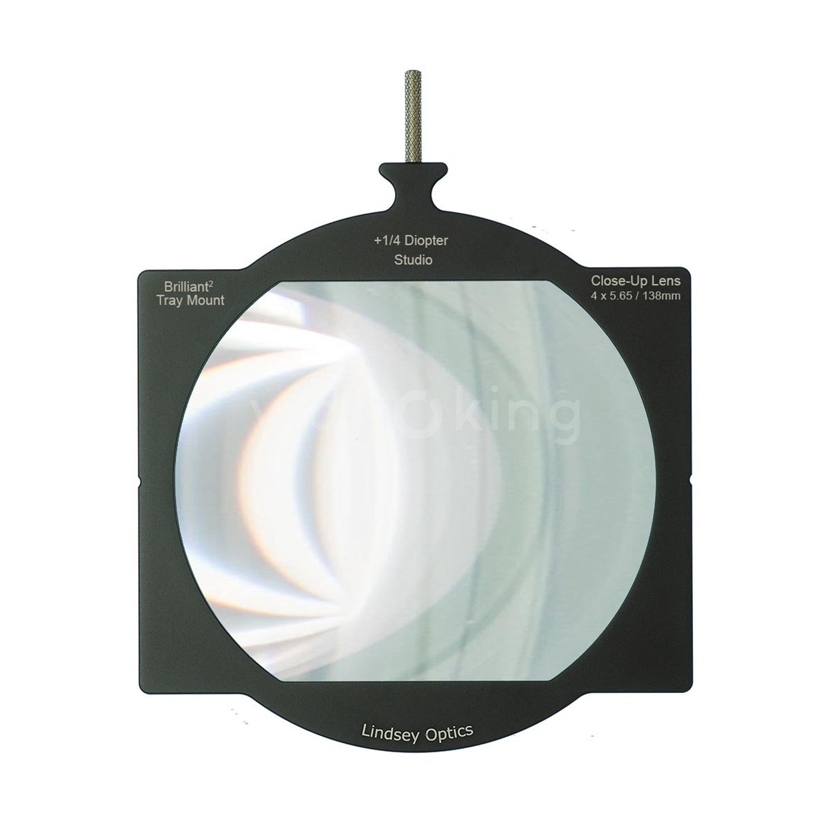 Lindsey 4×5.65″ +1/4 Diopter Brilliant Tray Mount Studio Close-Up Lens