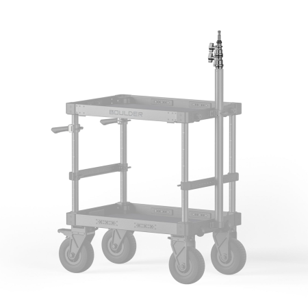 Heavy Duty Baby Pin Stand for Boulder Camera Cart – Silver_1