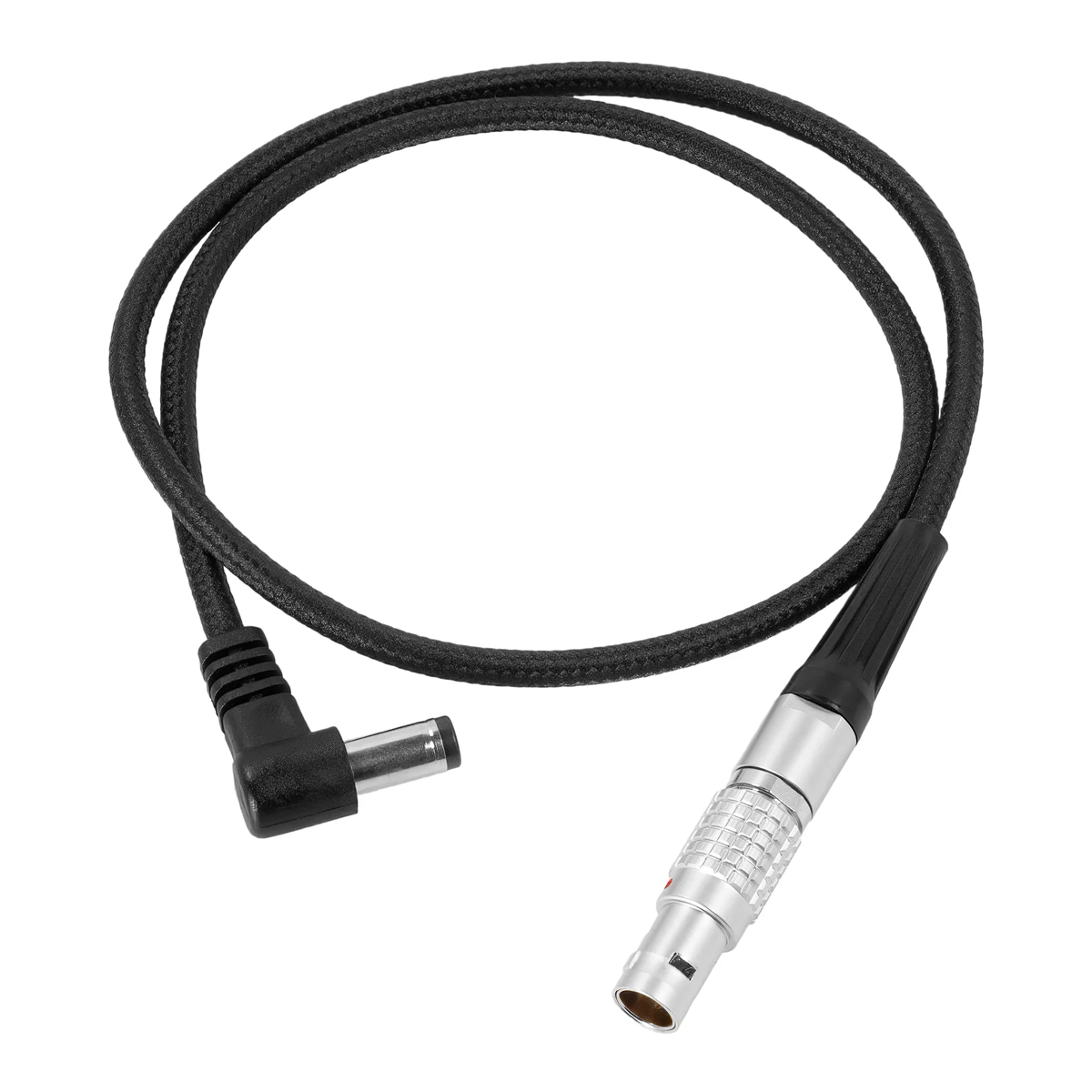 Kondor Blue Right Angle DC Male to LEMO 2 Pin 0B Male Power Cable for PYXIS – ARRI – Teradek