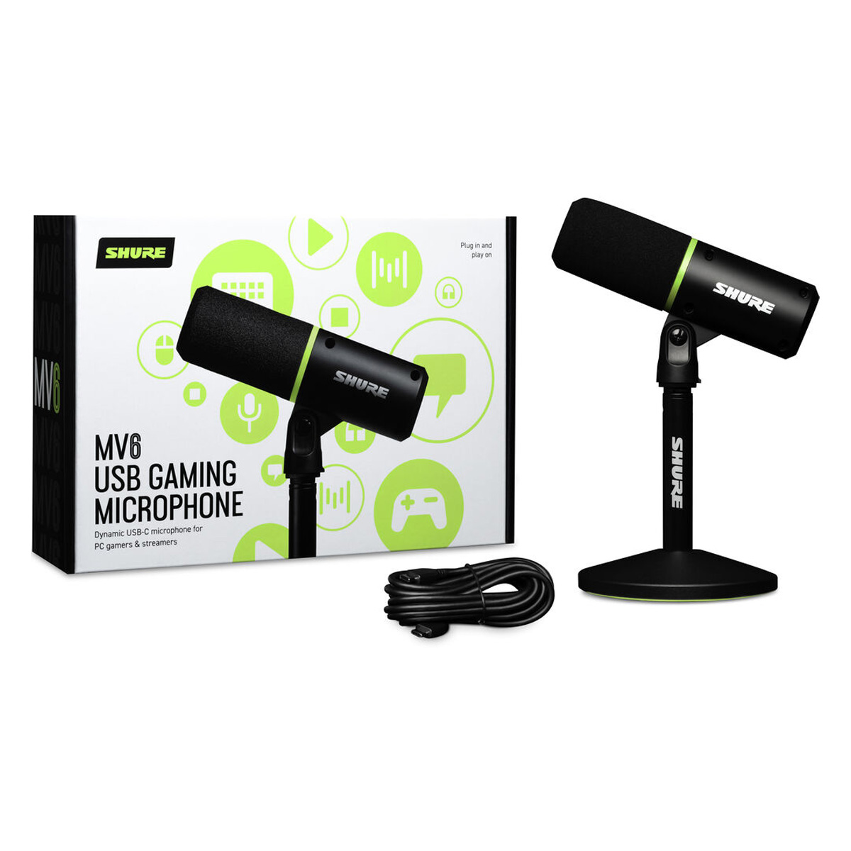 Shure MV6 Cardioid USB Gaming Microphone_9