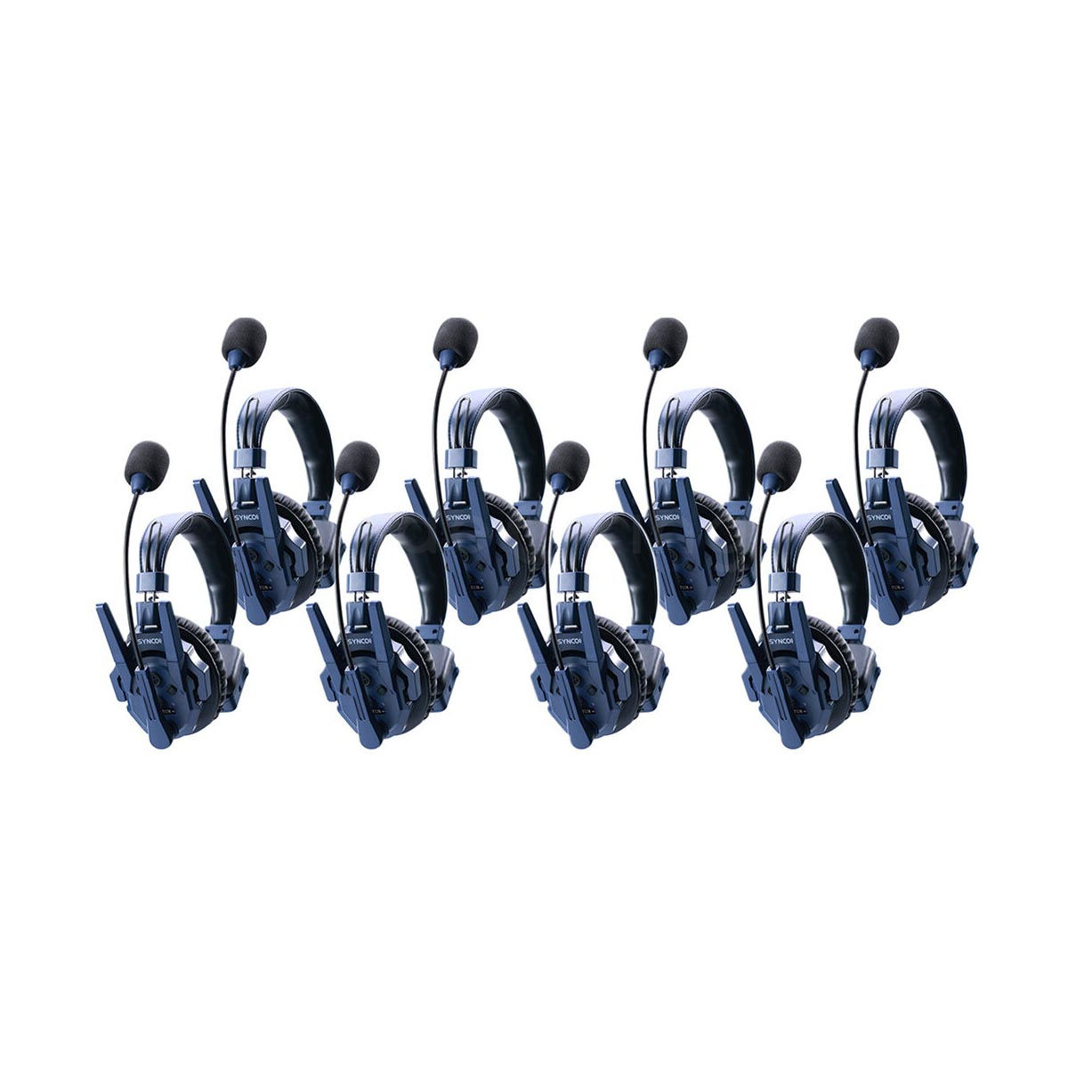 Synco Xtalk Master XM8 Intercom System with 8 Single-Ear Headsets