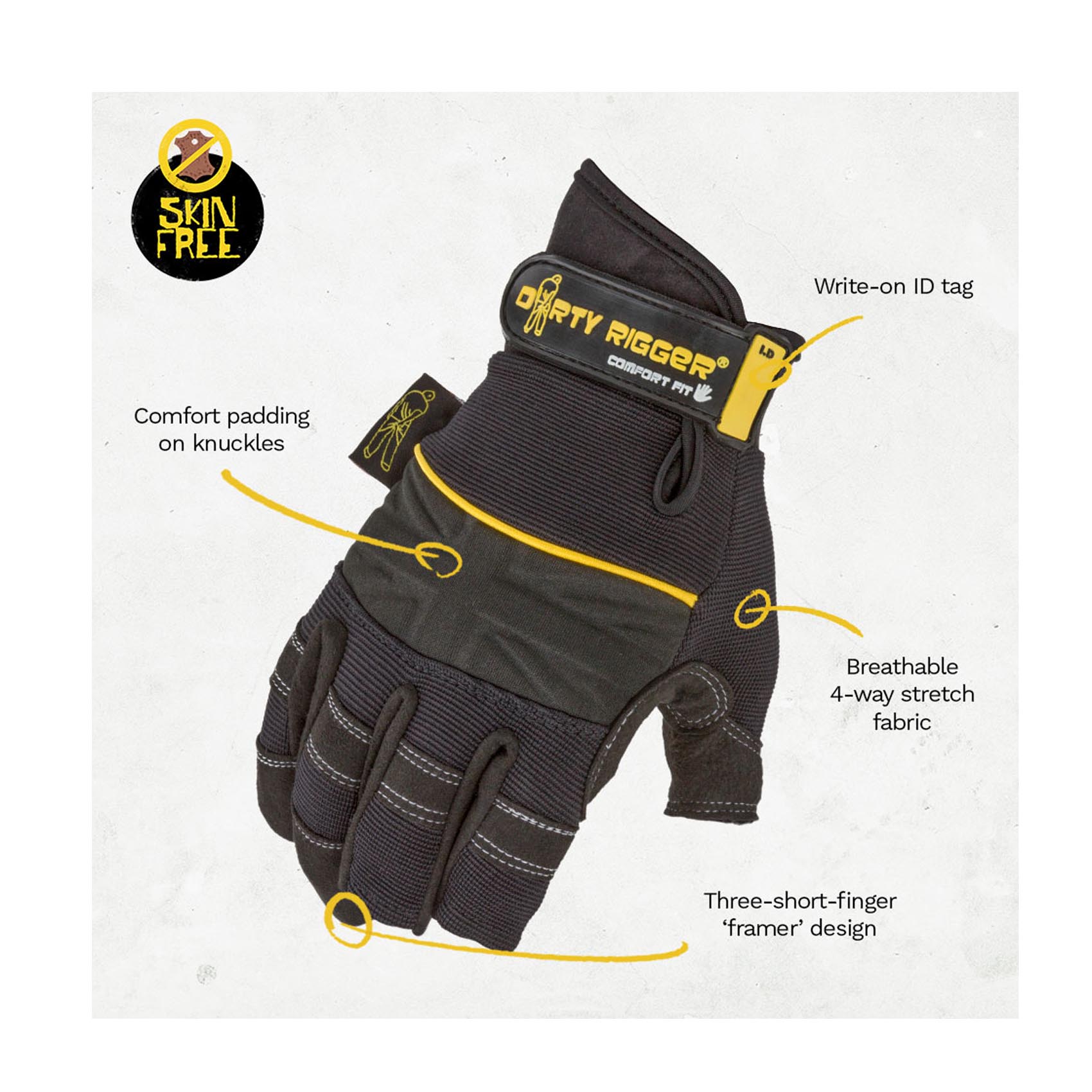 Dirty Rigger – Comfort Fit Rigger Glove – Framer (V1.6)