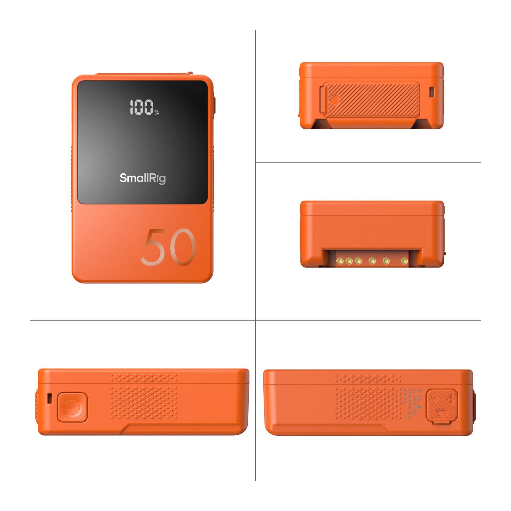 SmallRig VB50 mini V-Mount Battery–Orange-2